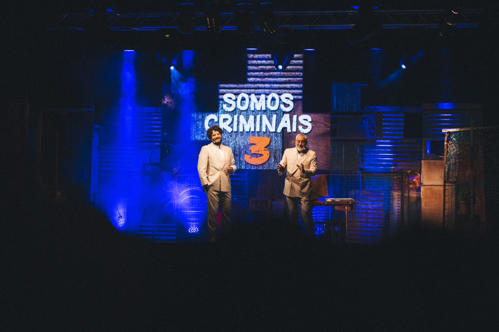 Touriñán e Carlos Blanco nun momento de 'Somos Criminais 3'