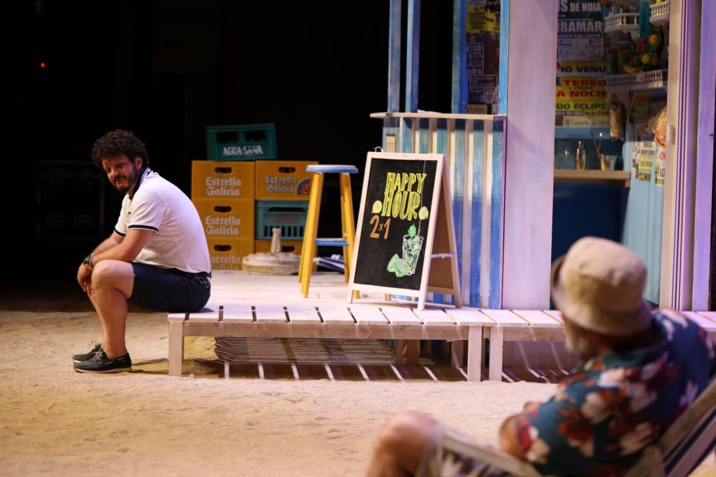 Carlos Blanco e Touri en 'Unha noite na praia'